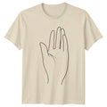 Simple Minimalist Hand T-Shirt Anatomy Art Design General Gift For Him And Her