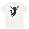 Funny Chaos Cat T Shirt Minimalist Black Cat Meme Graphic Tee Unisex Gift