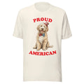 GOLDENDOODLE SHIRT - PATRIOTIC 4TH JULY AMERICAN ADULT - ALL SIZES - VTG WHITE