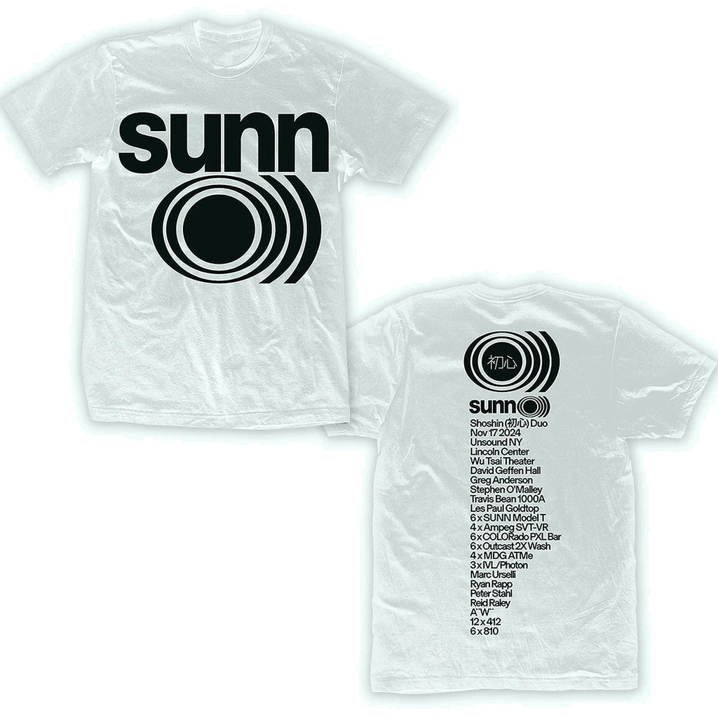 Sunn O))) band 2 sides white short sleeve T-shirt All sizes