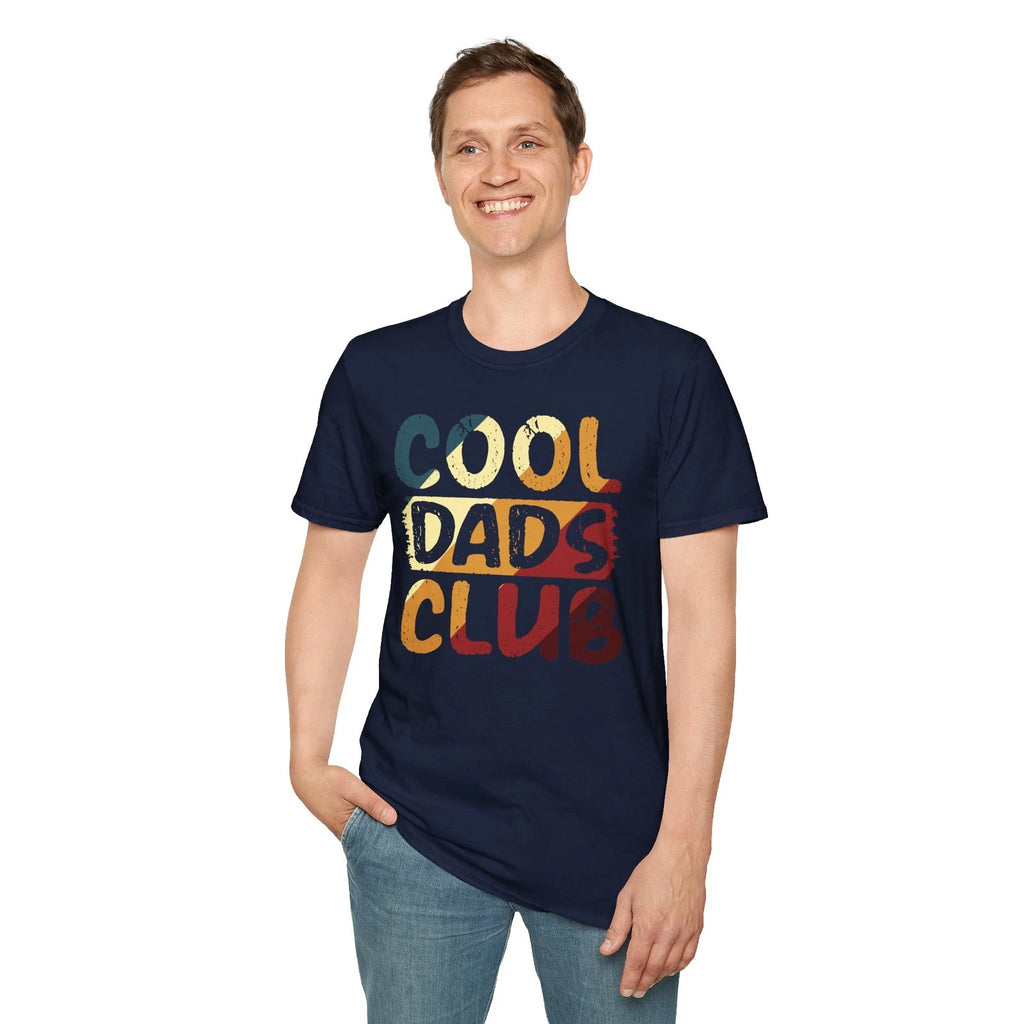 Cool Dads Club T-shirt Funny Retro Vintage Father's Day Gift Dad Jokes S-3XL