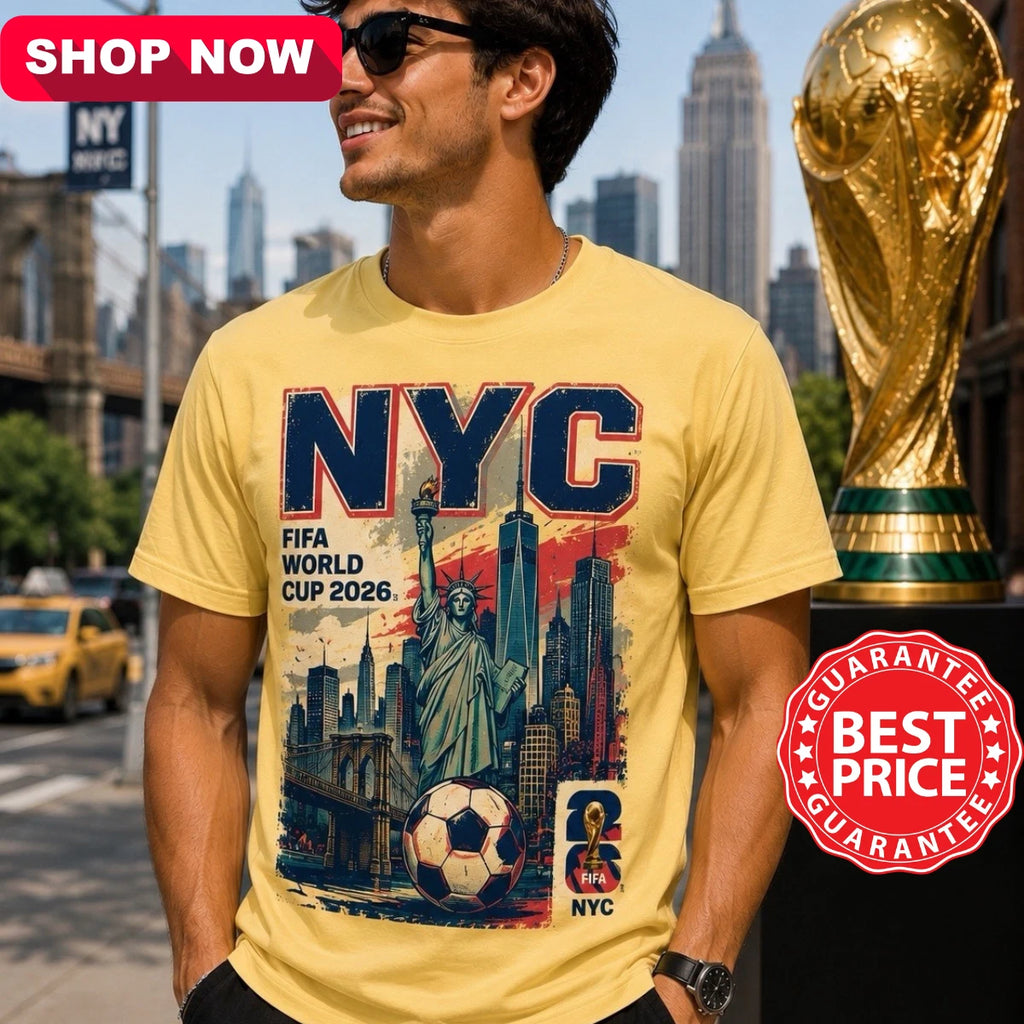 TRENDY NOW 2026 Soccer New York USA Fan Made T-Shirt Homestyle Graphic S-5XL