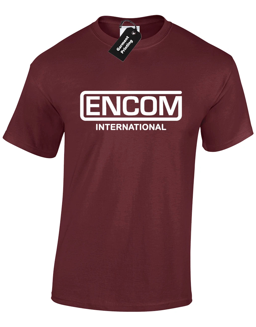 ENCOM INTERNATIONAL MENS T SHIRT RETRO TRON FLYNN'S ARCADE COOL DESIGN TOP