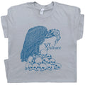 Vulture Shirt Cool Bird Graphic T Shirt Weird Vintage Raven Graphic Skull Tee