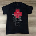 Minimalist Graphic T Shirt, Abstract Red Print Tee, Modern Art Shirt