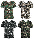 Mens Military Camouflage T Shirt Army Camo Combat Tee Summer Beach Top Jungle