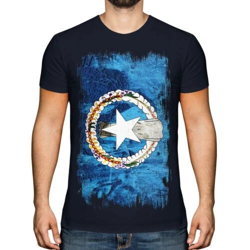 NORTHERN MARIANA ISLANDS GRUNGE FLAG MENS T-SHIRT TEE TOP MARIANAN SHIRT GIFT