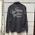 Ben Davis Work Shirt Embroidered Gray M Street Work Style Japan