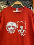 Rare Andy Warhol And Jean Michel Basquiat Graphic T shirt Art / Pop Art