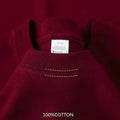 Men Heavyweight Cotton T Shirt Round Neck Half Sleeve Casual Top