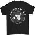 Flat Earth Society Members Around the Globe Mens T-Shirt 100% Cotton