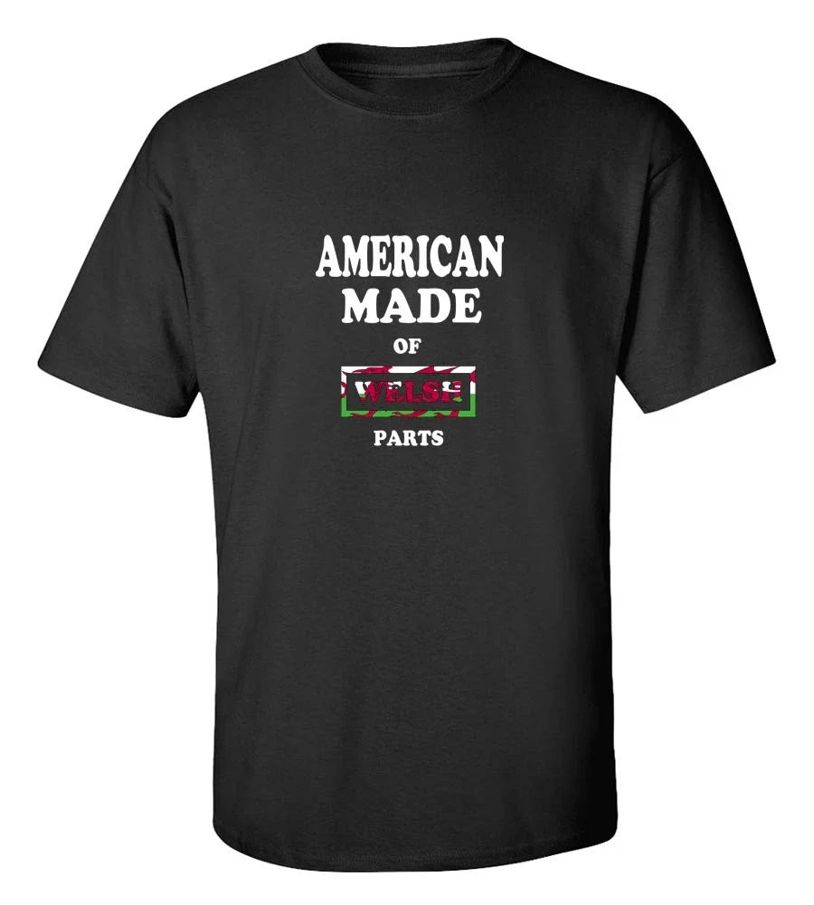 Welsh American Heritage T-Shirt Wales Pride Roots USA Gift Tee