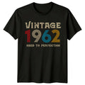 Vintage 1962 Mens T Shirt 64th Birthday Gift Aged To Perfection
