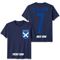 Personalised Scotland Football Unisex Kids T-Shirt Name Number Tee #WC