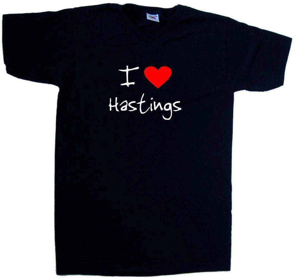 I Love Heart Hastings V-Neck T-Shirt