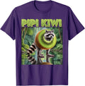 Pipi Kiwi Character Raccoon Kiwi Italian Brainrot Unisex T-Shirt
