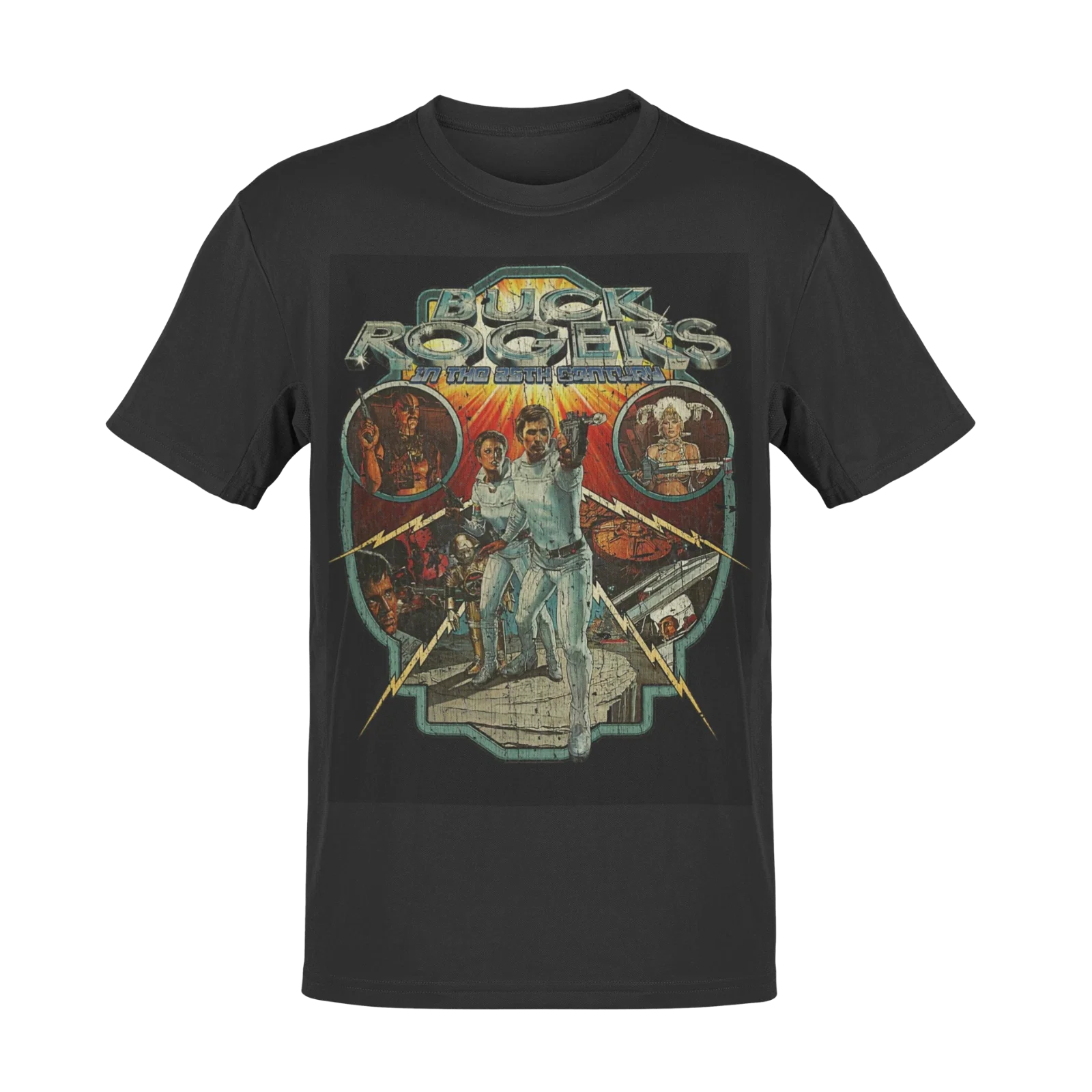 Buck Rogers Fan Art Horror Film Movie Funny Parody T Shirt Retro 90S Horror