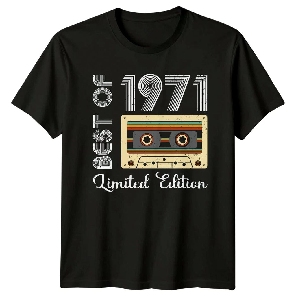 Best Of 1971 Limited T-Shirt Cassette Tape 55th Birthday Gift For Him And Her
