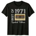 Best Of 1971 Limited T-Shirt Cassette Tape 55th Birthday Gift For Him And Her