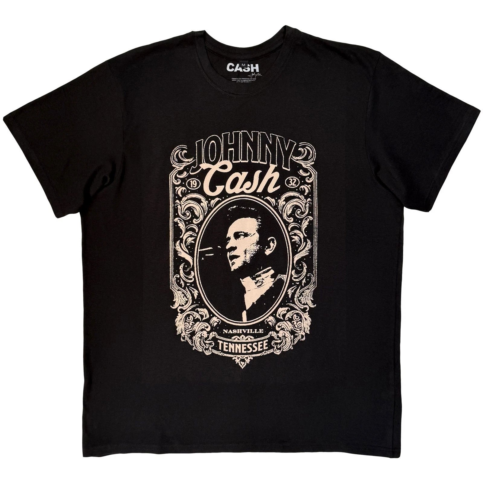 Johnny Cash Nashville Premium Official T-Shirt Mens