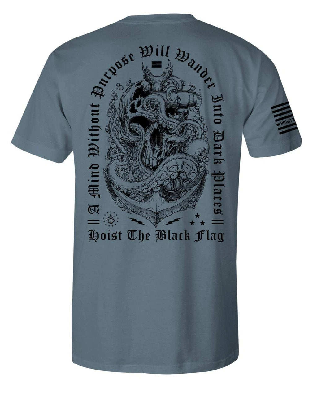 Howitzer Style Men's T-shirt Live Free Military Grunt MFG