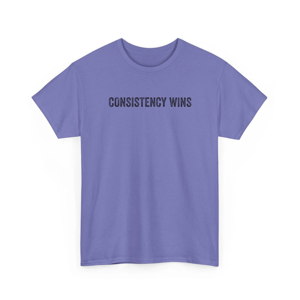 Consistency Wins Tee | Minimal Motivational Typography T-Shirt