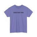 Consistency Wins Tee | Minimal Motivational Typography T-Shirt