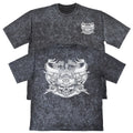 Holy Death 666 Mens Carbon Grey Heavyweight 240gsm Vintage T-Shirt Gothic