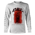 EVILE - HELL UNLEASHED (WHITE) WHITE Long Sleeve Shirt Medium