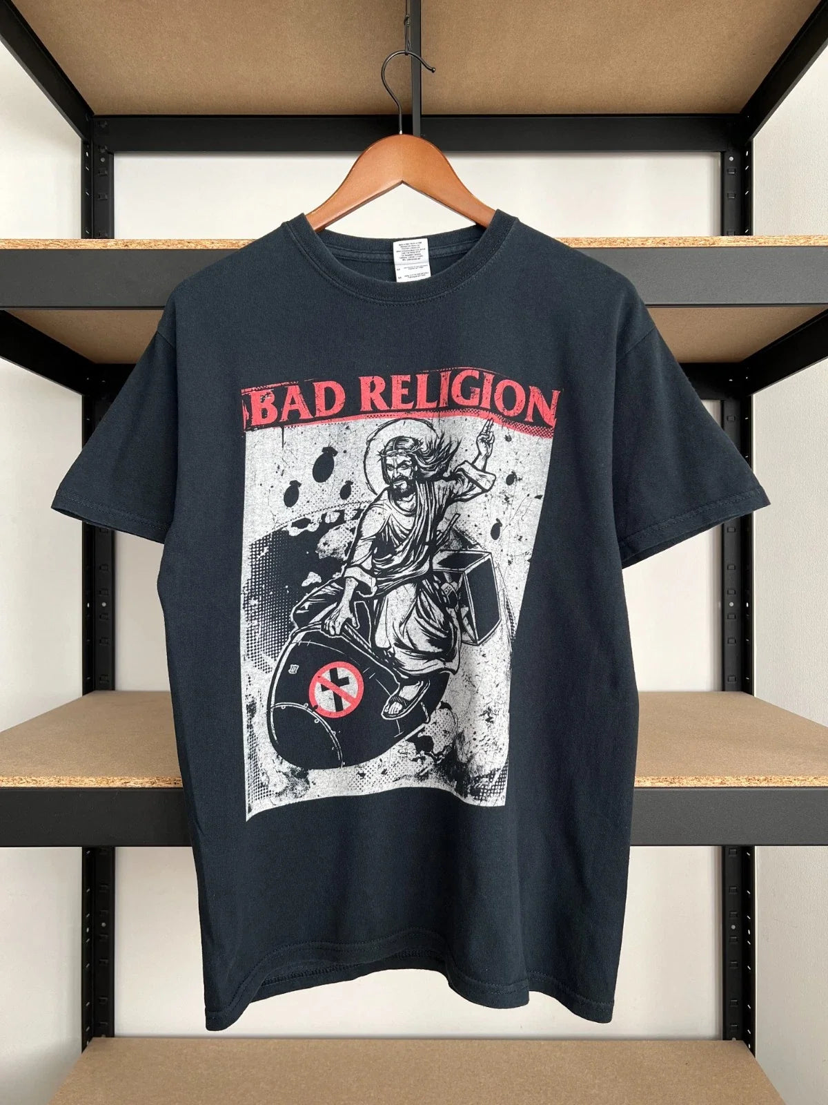 Vintage 2011 Bad Religion Jesus Europe Tour Punk Rock Black T-shirt Sz M