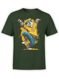 FANTUCCI Breakdance Pup T-Shirt | Fun Hip Hop Dog Graphic Tee | Unisex