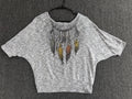 Vintage 90s Dreamcatcher Feather Heather Southwestern Boho Shirt - L