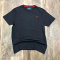 Vintage Y2K 2000s Ferrari Tee Black Red Shield Logo Minimalist Racing Shirt