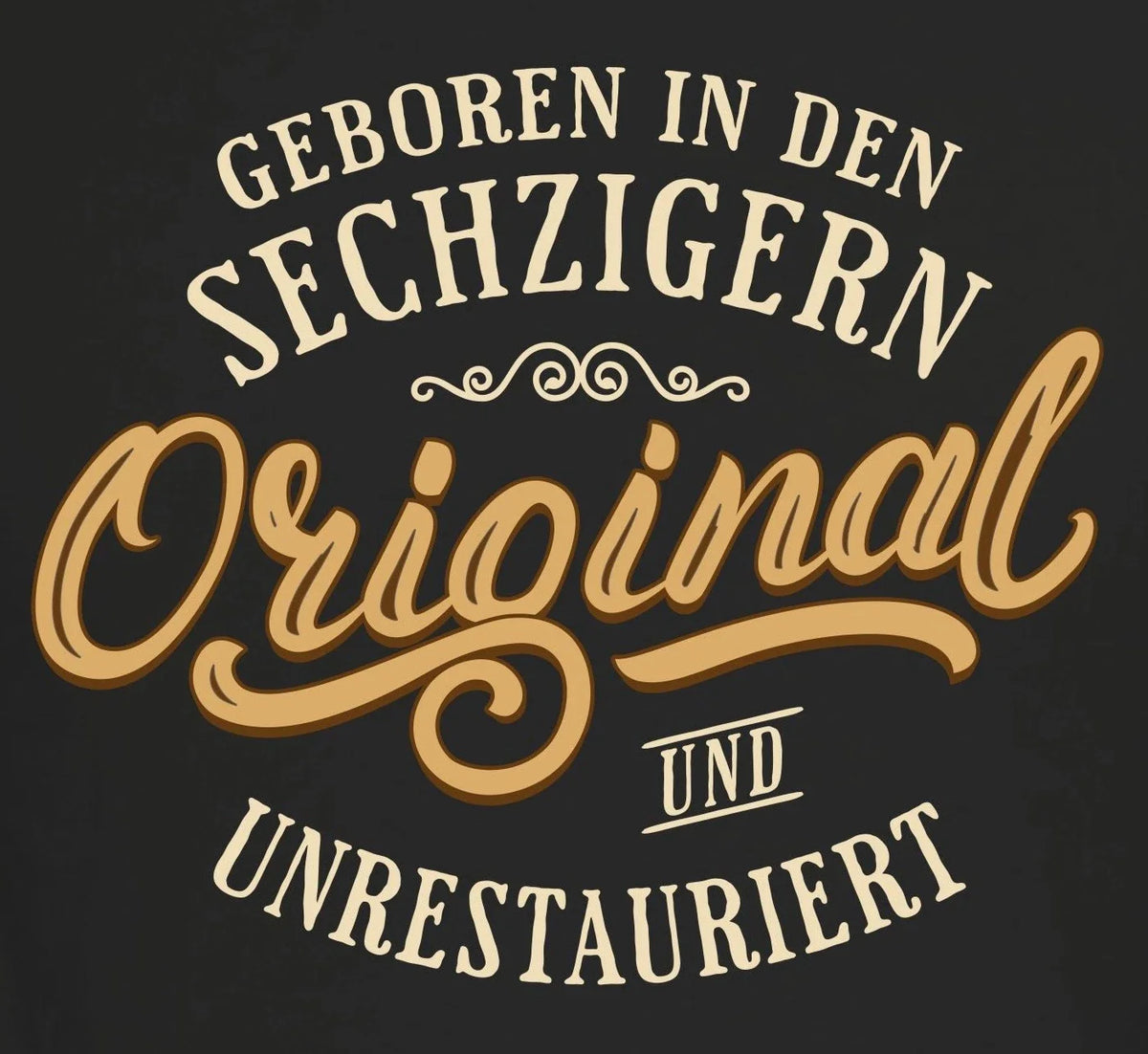 Men's Birthday T-Shirt Original Born In The Sixties Quotes Shirts