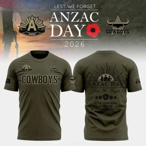 NQ Anzac Day 2026 New Design T-Shirt