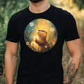 Mens Dandelion Print Cotton Otter T-Shirt Size XS to 5XL