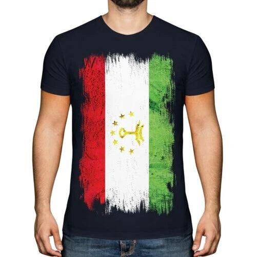 TAJIKISTAN GRUNGE FLAG MENS T-SHIRT TEE TOP TOJIKISTAN TAJIKISTANI GIFT SHIRT
