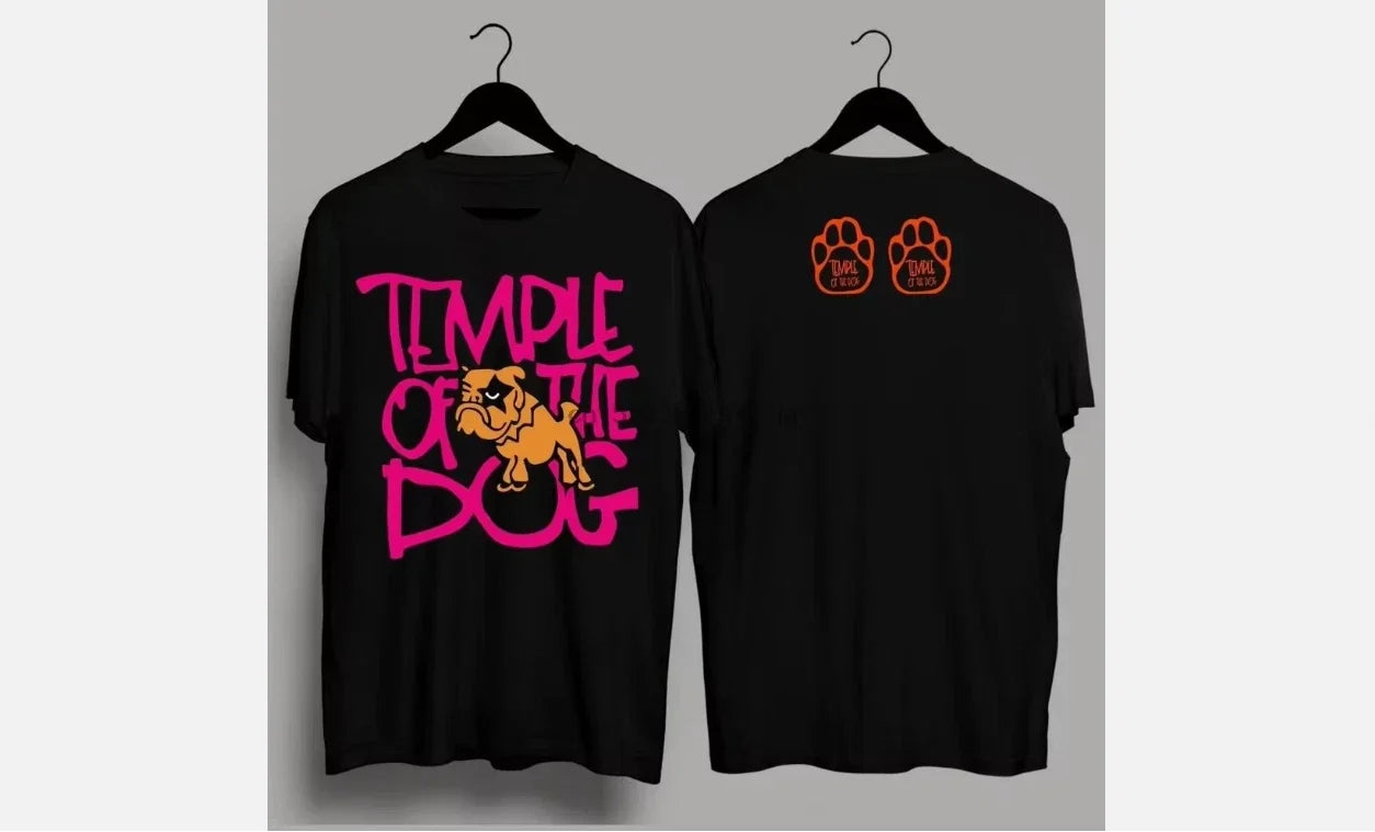 Temple of the Dog band heavy Cotton Black Shirt For Men All Size 2 Side