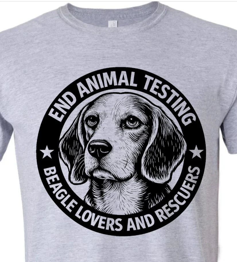 End Animal Testing T-Shirt Beagle Lovers And Rescuers Benefits Nonprofit
