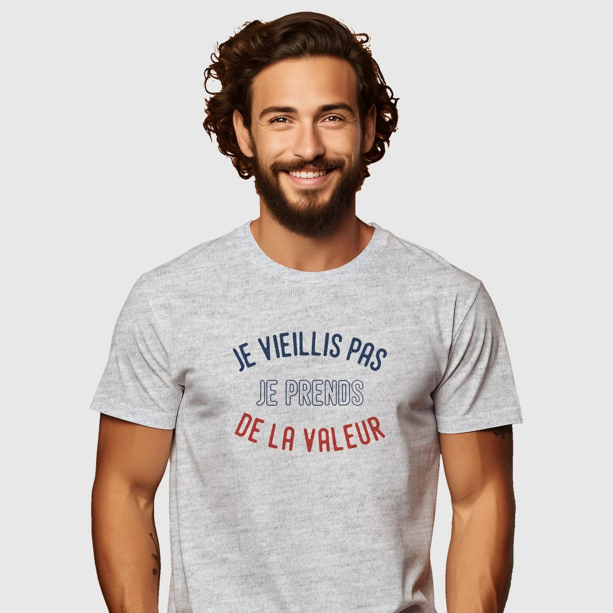 Man Gray short Sleeve, I Aged Not I Takes de La Value Enkr