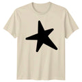 Simple Black Star Design T-Shirt Graphic Birthday Gift For Him And Her