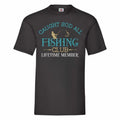 Caught Sod All Fishing Club Lifetime Member Funny Fishing T Shirt Small-2XL