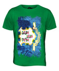STATE CONNECTICUT GRUNGE FLAG MENS T-SHIRT TEE SHIRT XS S M L XL 2XL