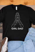 Girl Dad Minimalist Line Art Comfort Tee