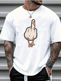 Men's T-shirt - Duck You - Original Funny Novelty Summer Casual Graphic Tee Top