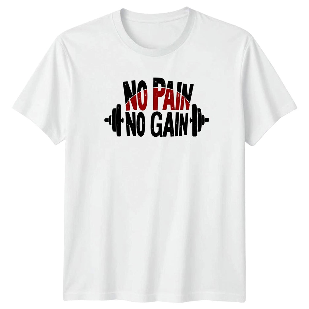 No Pain No Gain T-Shirt Bodybuilding Fitness Birthday Gift For Him And Her