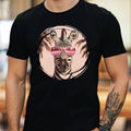 Mens Funny Zebra Print Cotton T-Shirt Size XS to 5XL