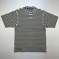 Dolce & Gabbana Oversize Striped T-Shirt Short Sleeves Black White Color