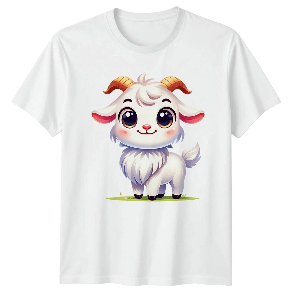 Cute Baby Goat Farm Animal Mens Womens Graphic Tee Unisex Shirt