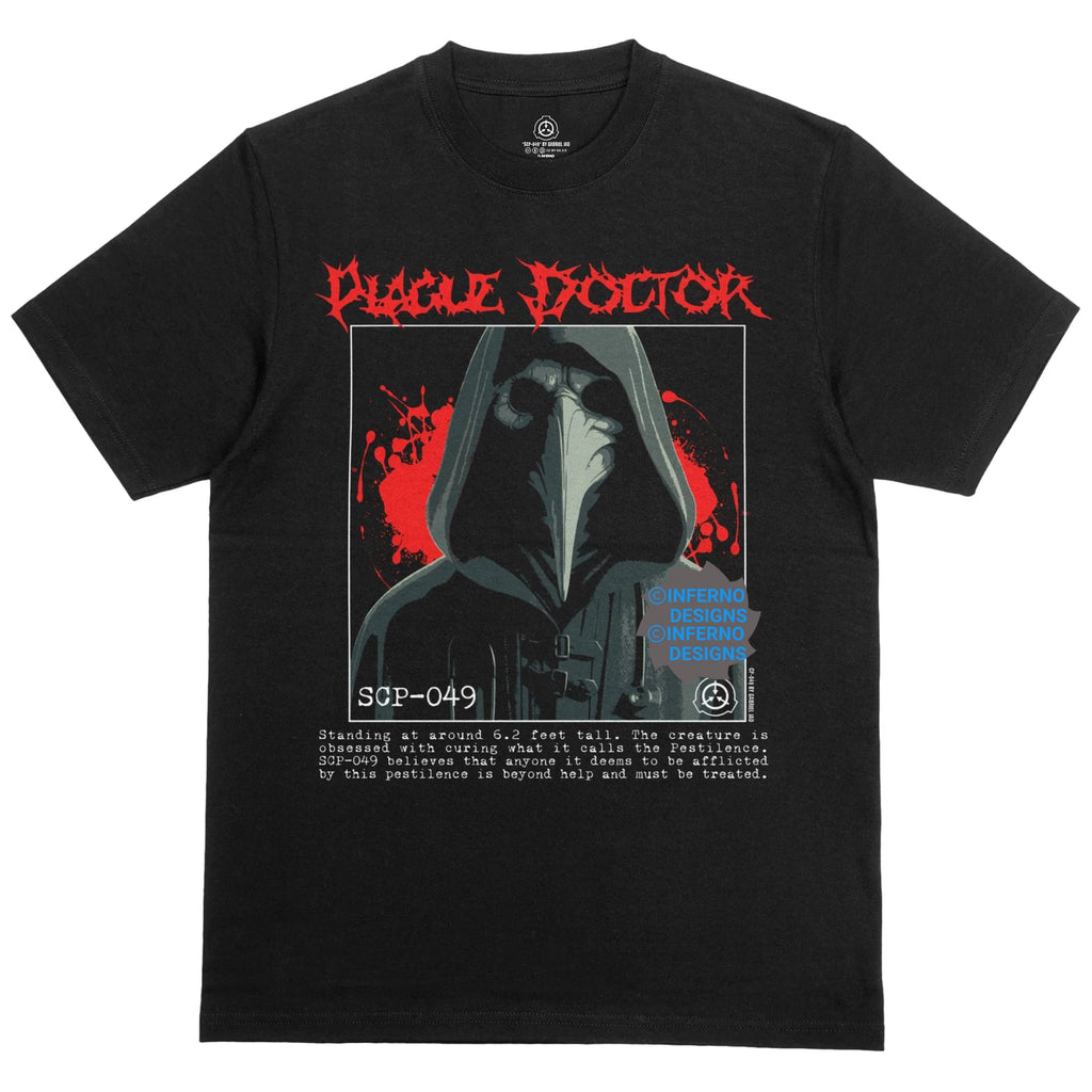 SCP Shirt, Plague Doctor, SCP Foundation, Gothic shirt, Emo Shirt, Horror Shirt